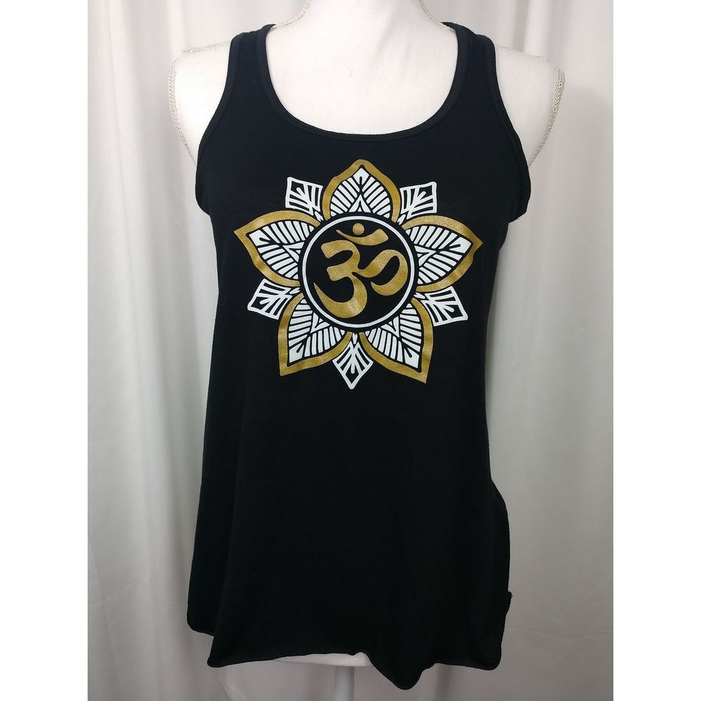 Funk Yoga black gold tank top